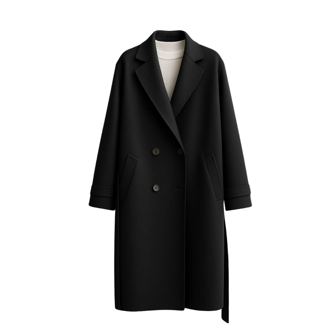 Elowen™ – Elegantti pitkä takki vyöllä
