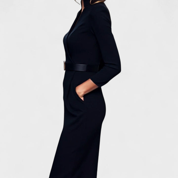 Inês | Vestido Elegante con Cinturón