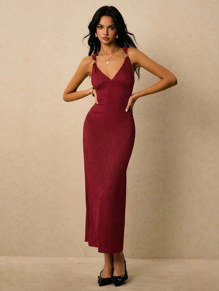 Robe Amélie — Robe Élégante Dos Nu Raffiné