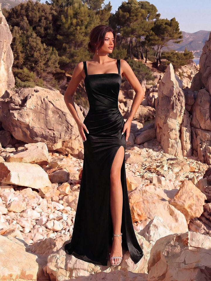 Robe Valentina — Robe Longue Satinée Élégance Absolue