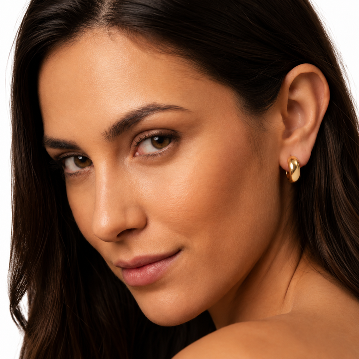 Pendientes de Aro Redondeado