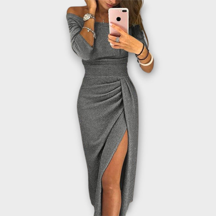 Lena | Vestido Elegante sin Hombros