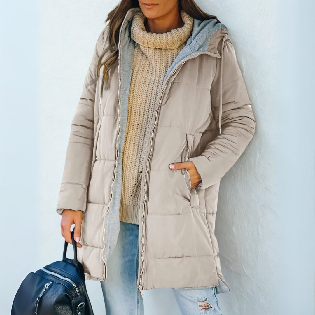Yila™ – Rento hupullinen pufferitakki