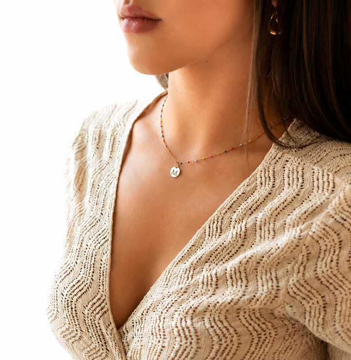 Collar Inicial de Colores