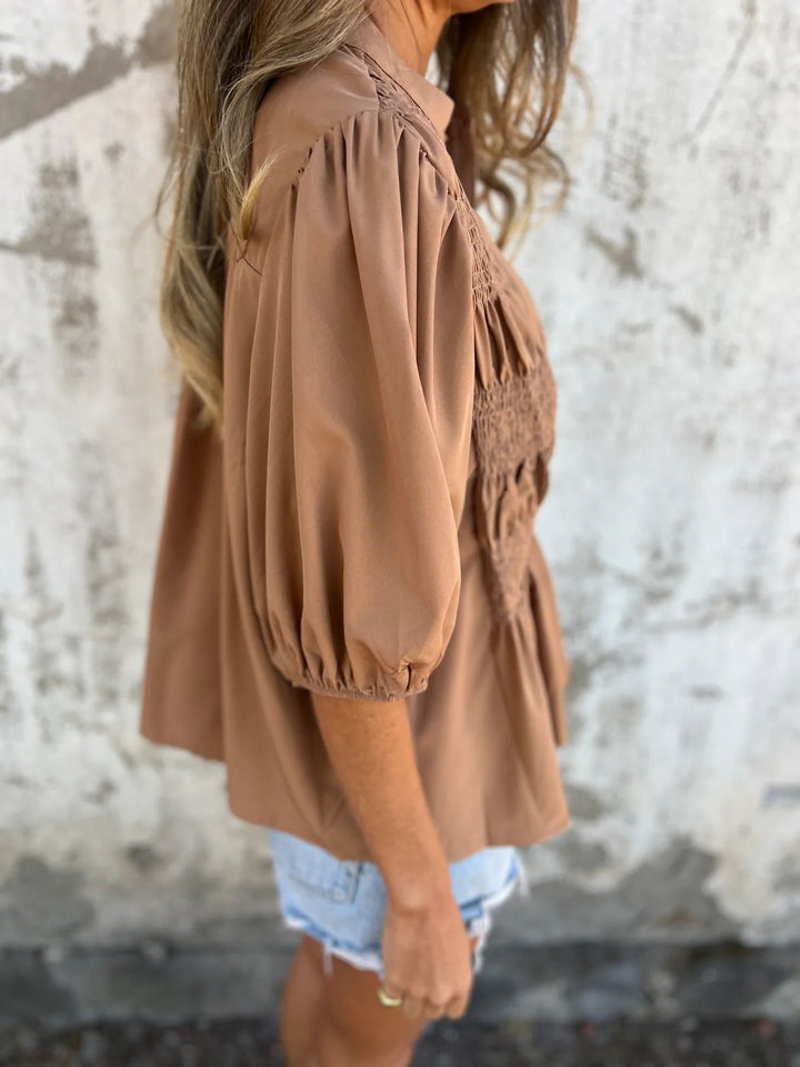 ELIZA™ - Pleatattu paita napitus