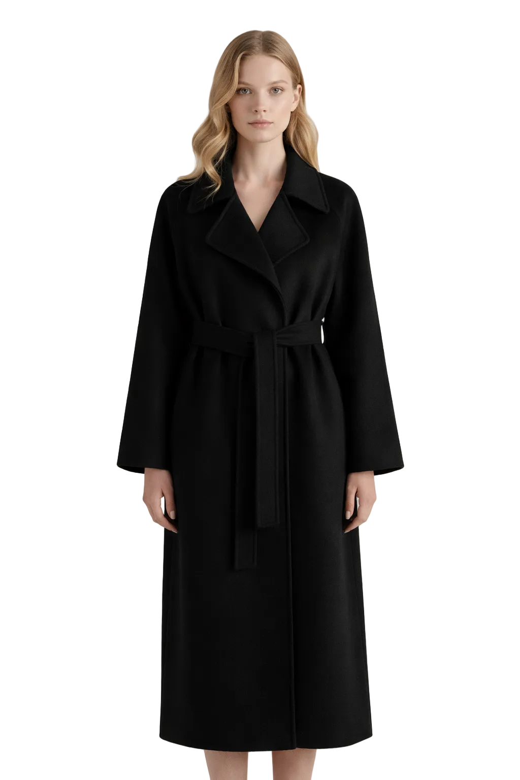 Katrine™ - Elegantti pitkä takki vyöllä