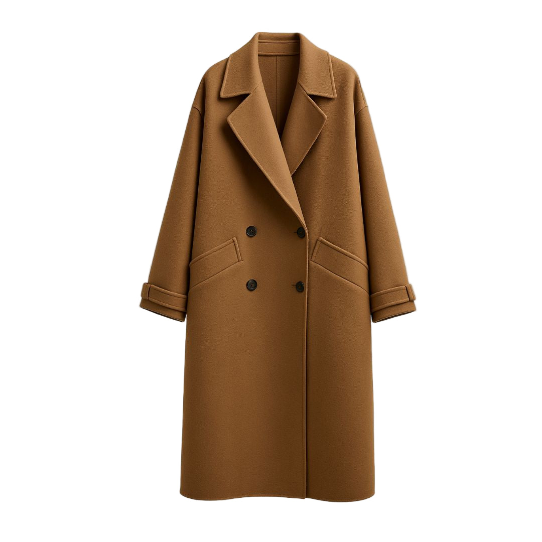 Elowen™ – Elegantti pitkä takki vyöllä