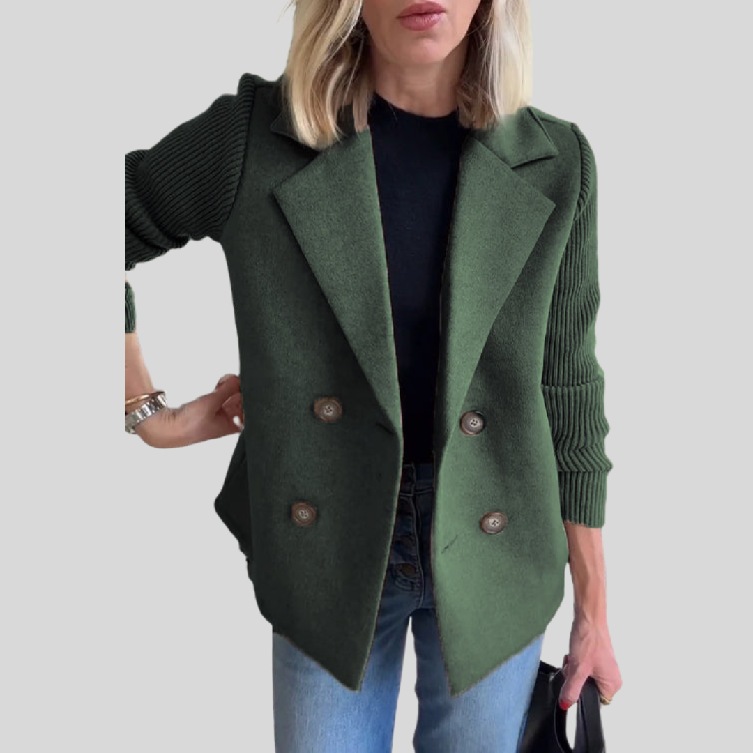 Lenora™ – Tyylikäs premium-bleiseri neulotuilla hihoilla