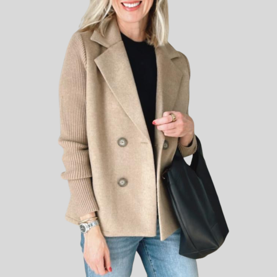 Lenora™ – Tyylikäs premium-bleiseri neulotuilla hihoilla