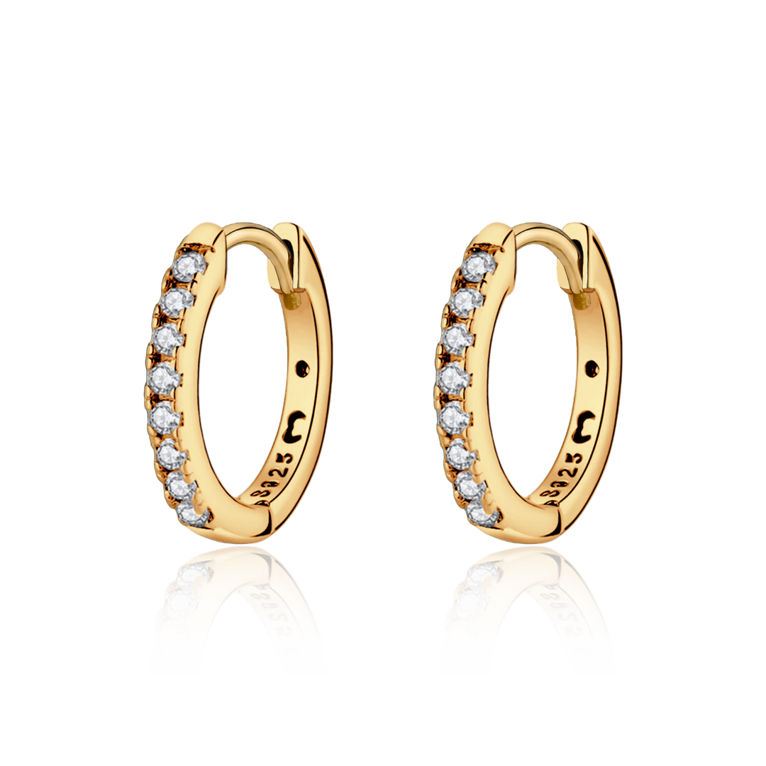Pendientes de aro retro