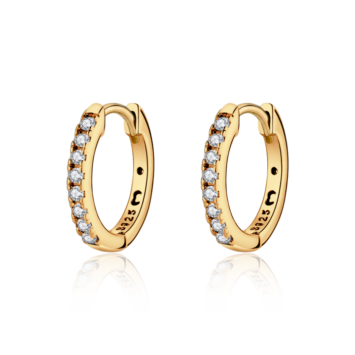 Pendientes de aro retro
