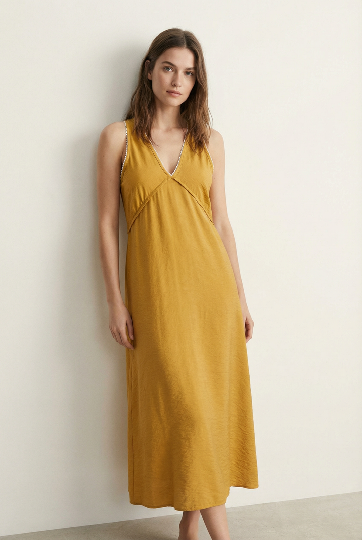 Robe Brodée Viscose