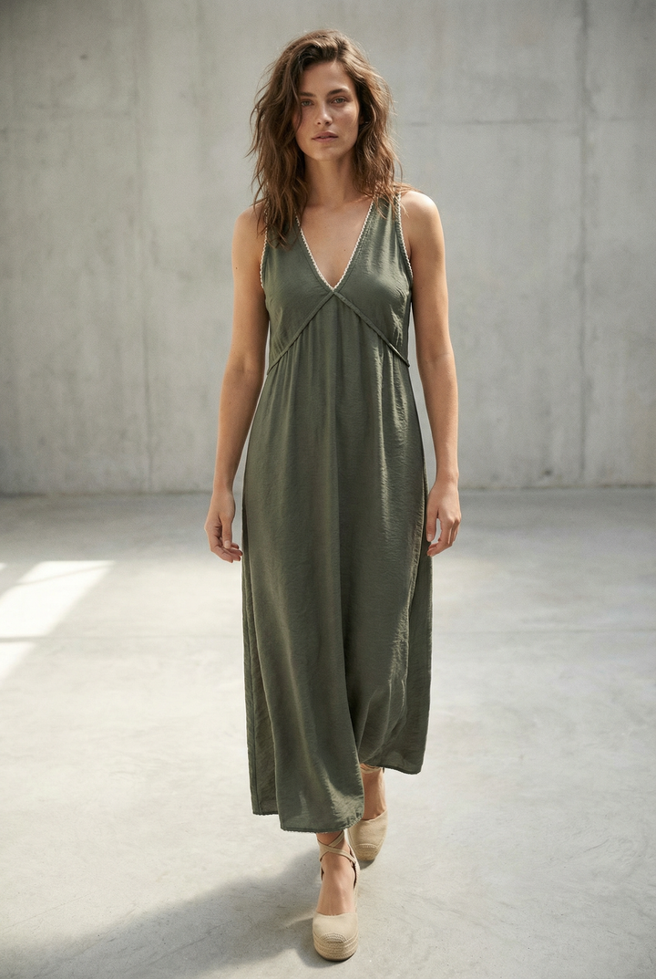 Robe Brodée Viscose