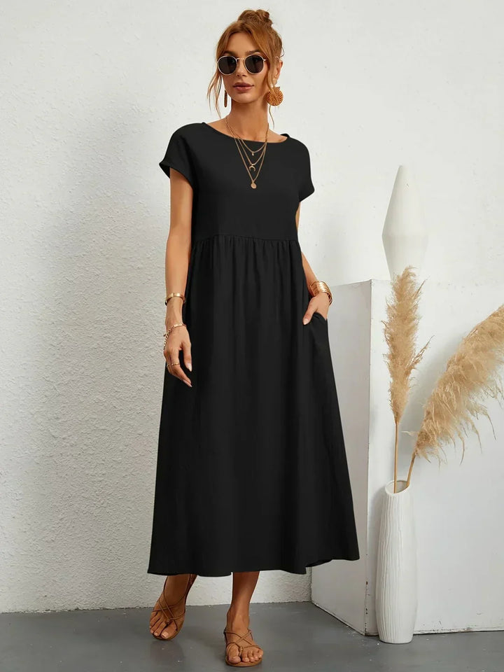 Gabrielle™ — Robe midi fluide élégance intemporelle
