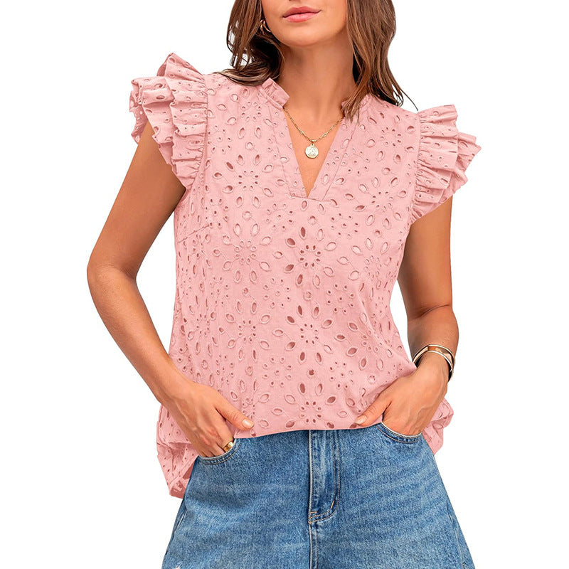 AVESSA™ – Mukava Daily Cap Sleeve Kesä Boho Toppi