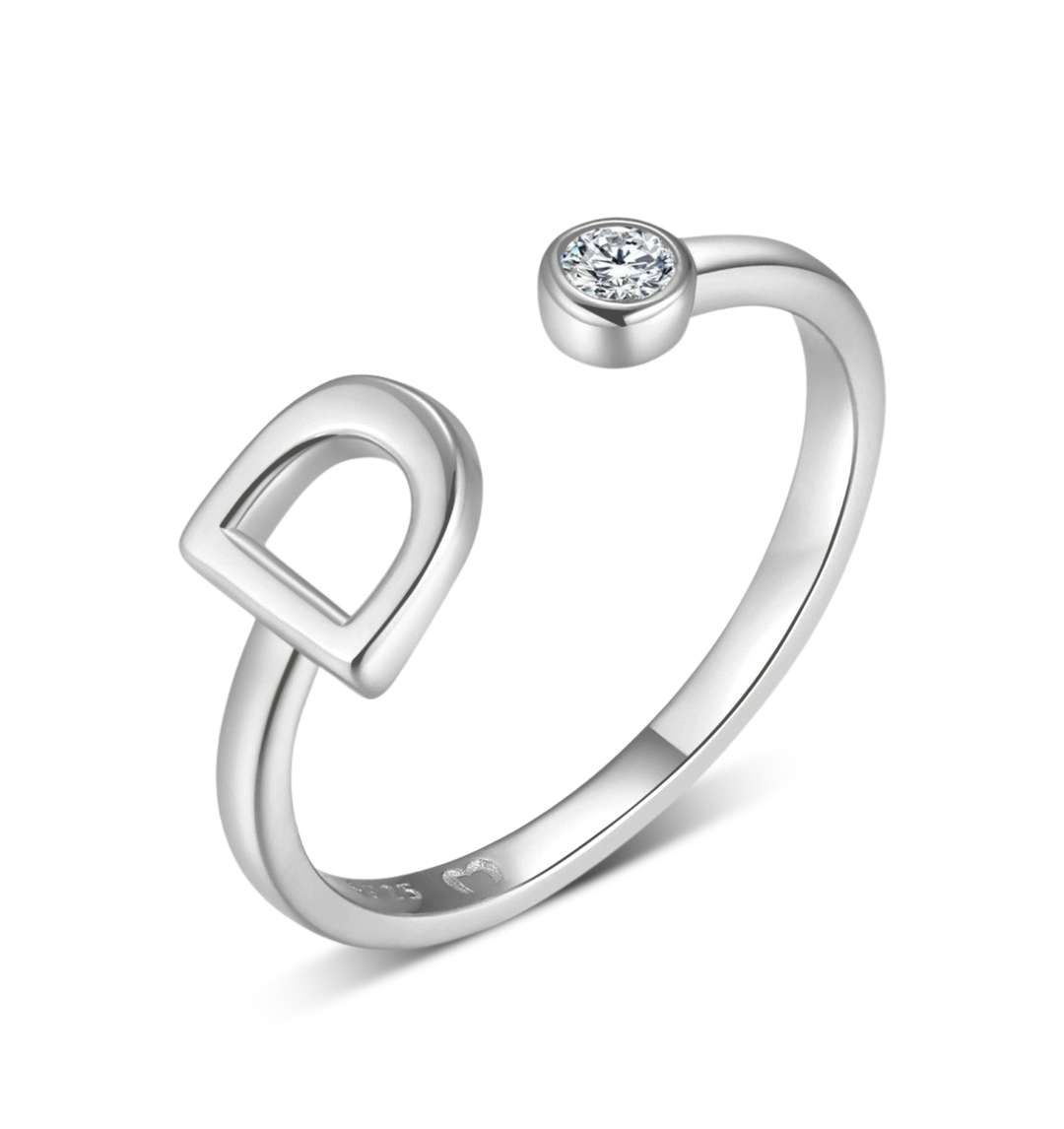 Anillo de letra inicial