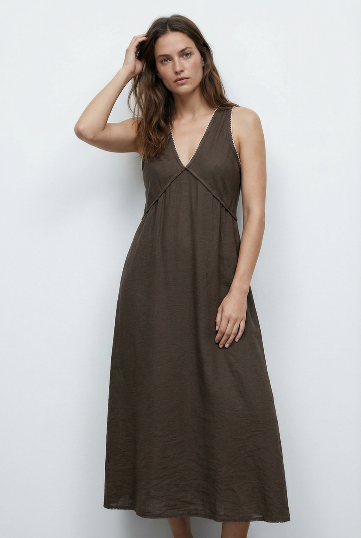 Robe Brodée Viscose