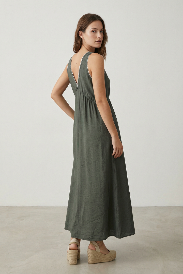 Robe Brodée Viscose