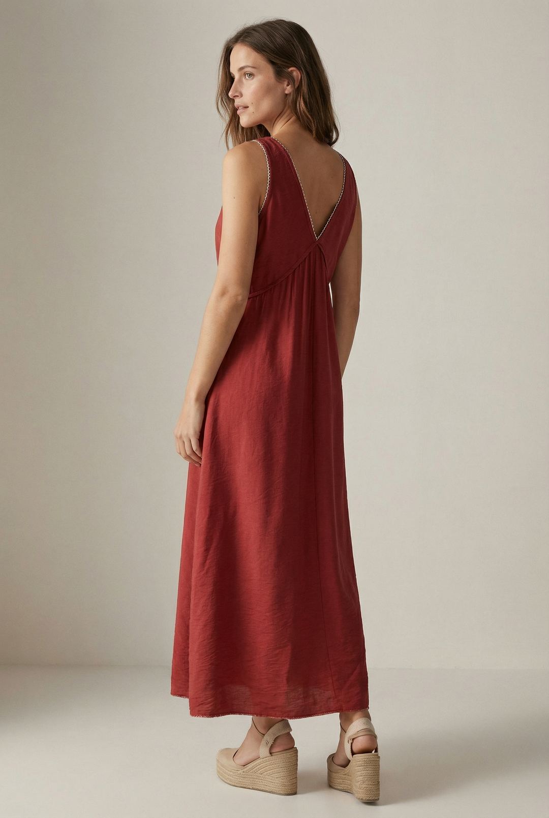 Robe Brodée Viscose