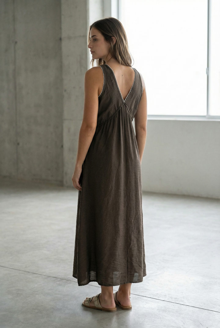 Robe Brodée Viscose