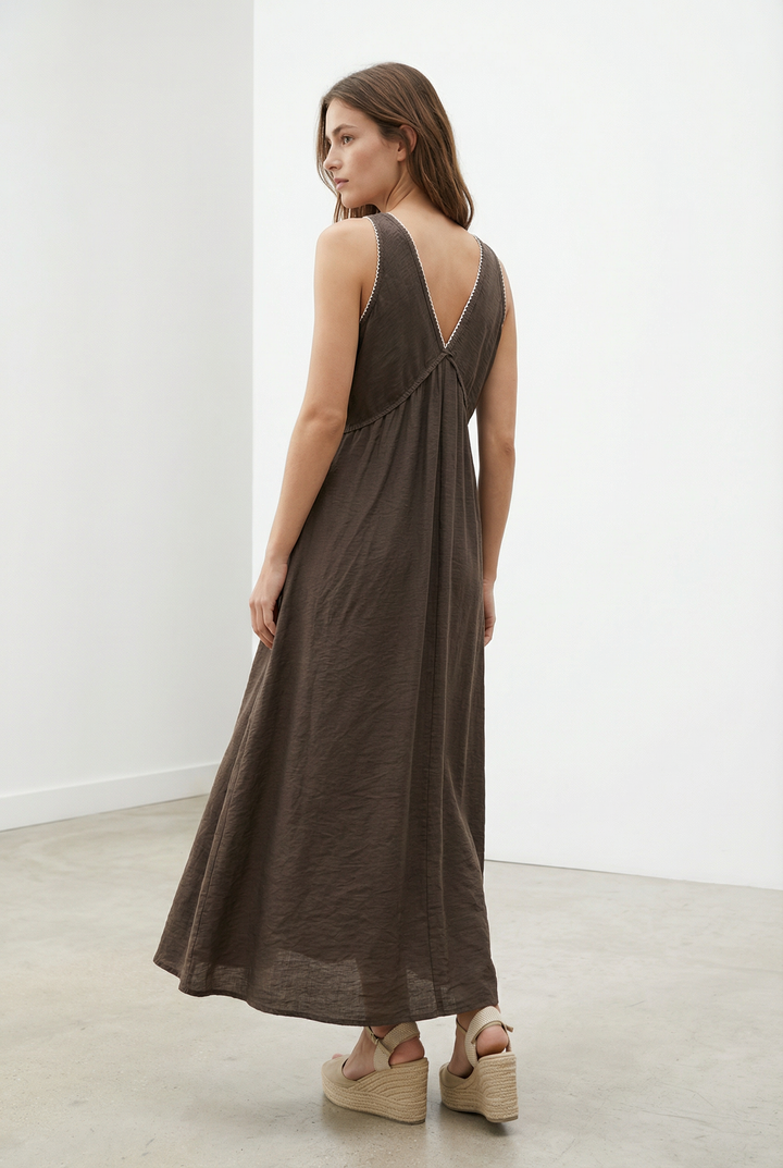 Robe Brodée Viscose