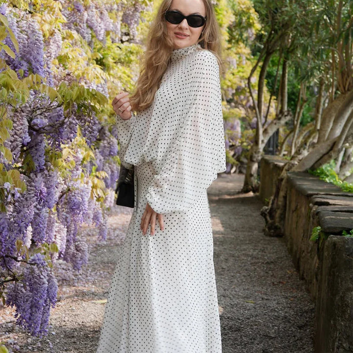 Ensemble Femme Élégant à Pois