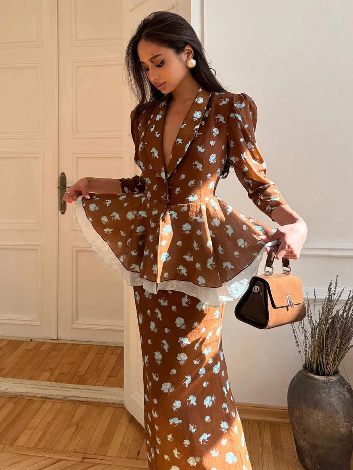 Ensemble Femme Élégant à Pois