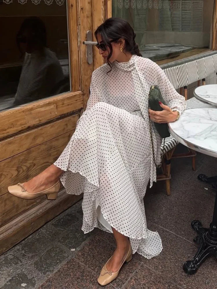 Ensemble Femme Élégant à Pois