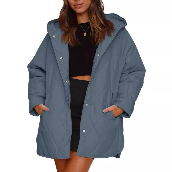 Corvaya™ – oversize-talvitakki hupulla