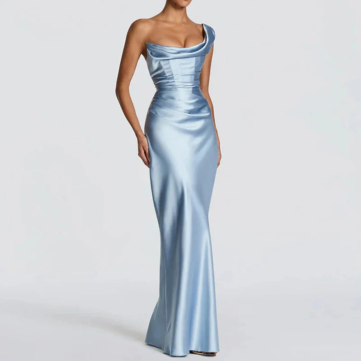 Robe Maxi Élégante Sans Manches Femme
