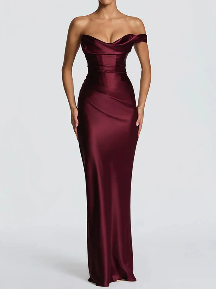 Robe Maxi Élégante Sans Manches Femme