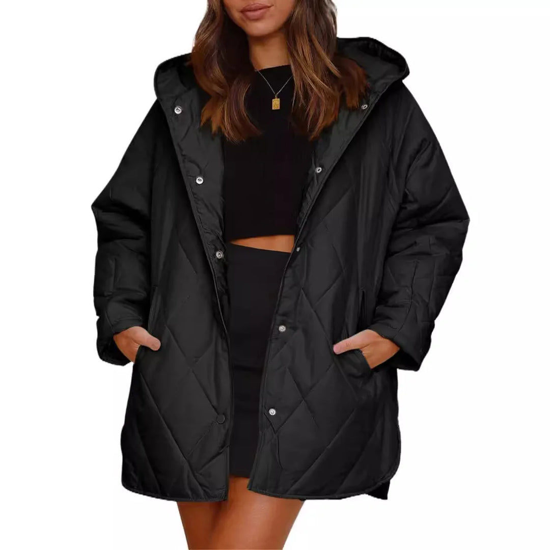 Corvaya™ – oversize-talvitakki hupulla