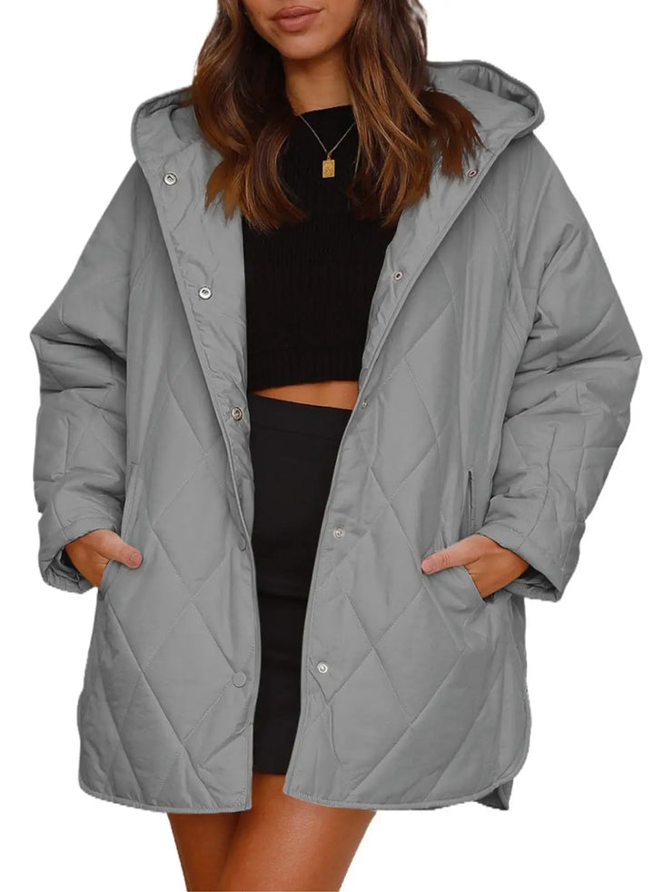 Corvaya™ – oversize-talvitakki hupulla