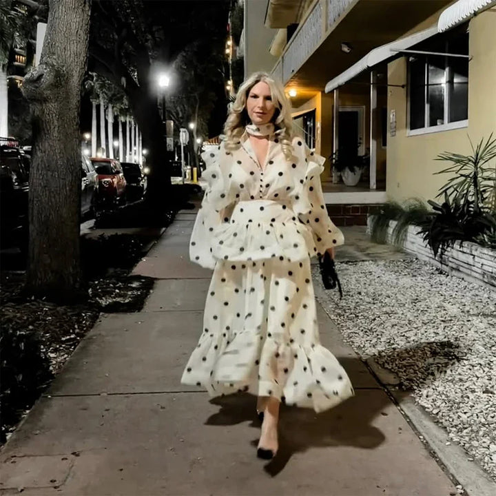 Ensemble Femme Élégant à Pois