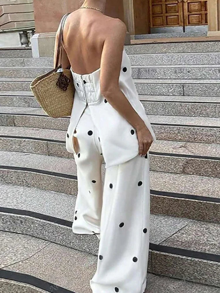 Ensemble Femme Élégant à Pois