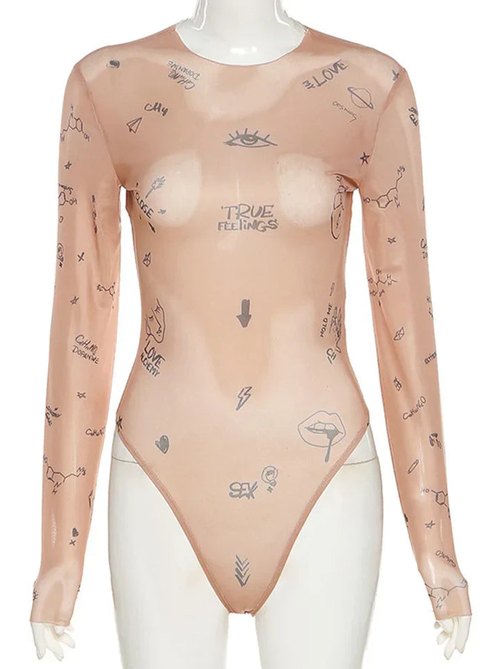 JANELLA™ – Moderni Print-Mesh-Body