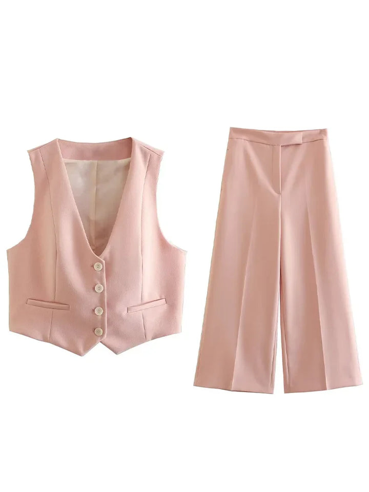 Ensemble à col en V