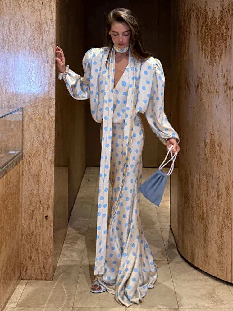 Ensemble Femme Élégant à Pois