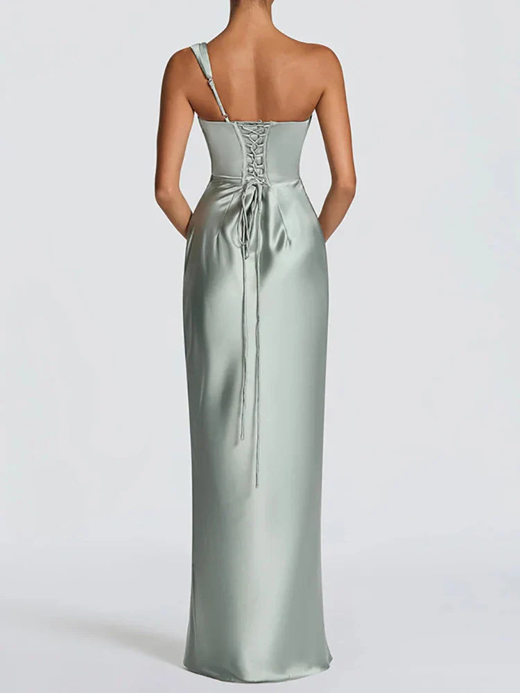 Robe Maxi Élégante Sans Manches Femme