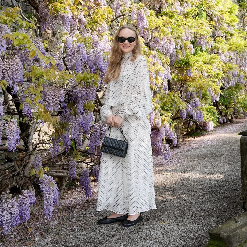 Ensemble Femme Élégant à Pois