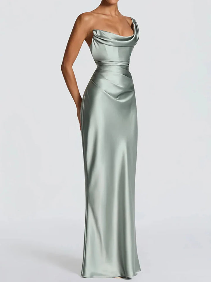 Robe Maxi Élégante Sans Manches Femme