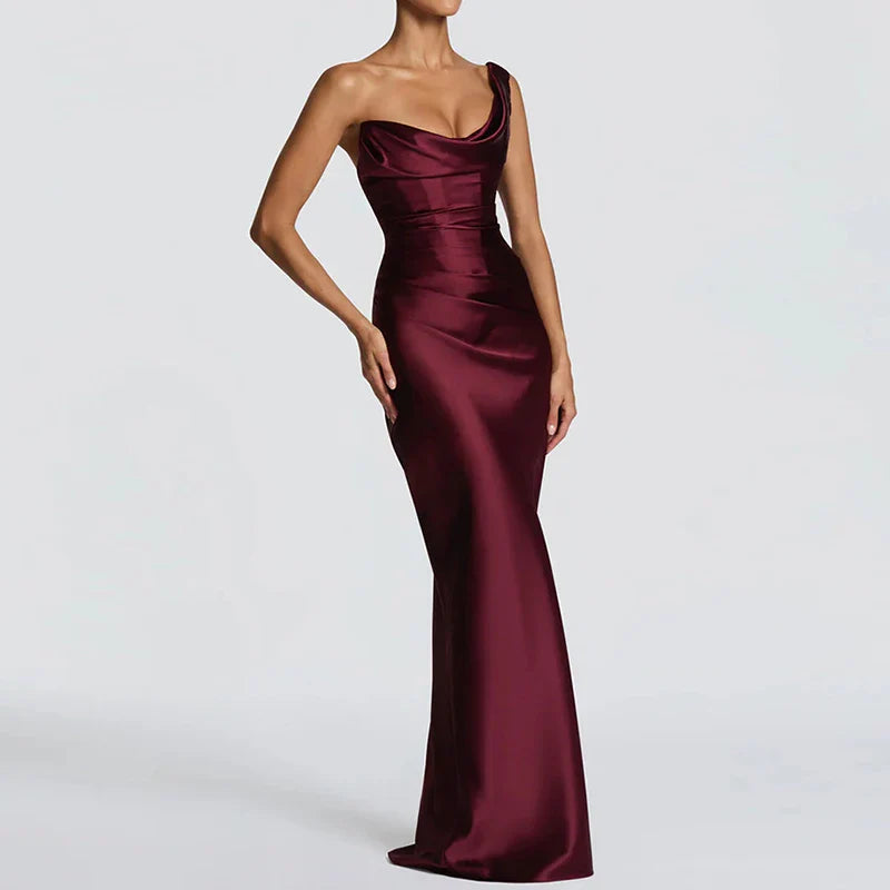 Robe Maxi Élégante Sans Manches Femme