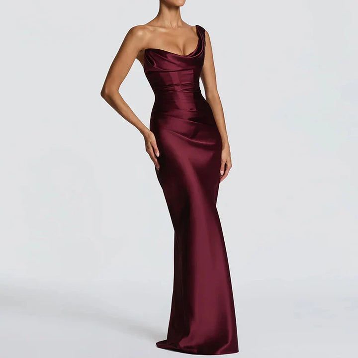 Robe Maxi Élégante Sans Manches Femme