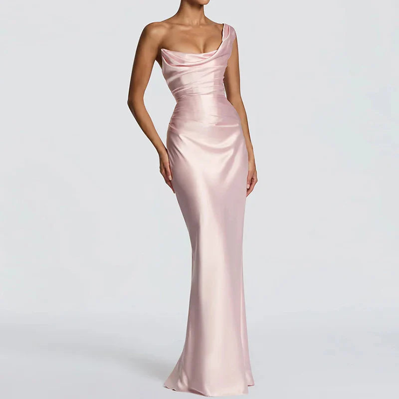 Robe Maxi Élégante Sans Manches Femme