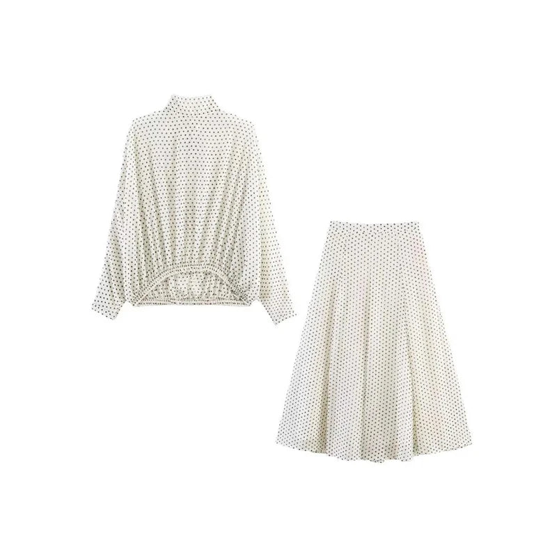 Ensemble Femme Élégant à Pois