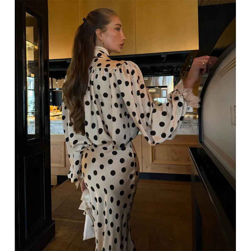 Ensemble Femme Élégant à Pois