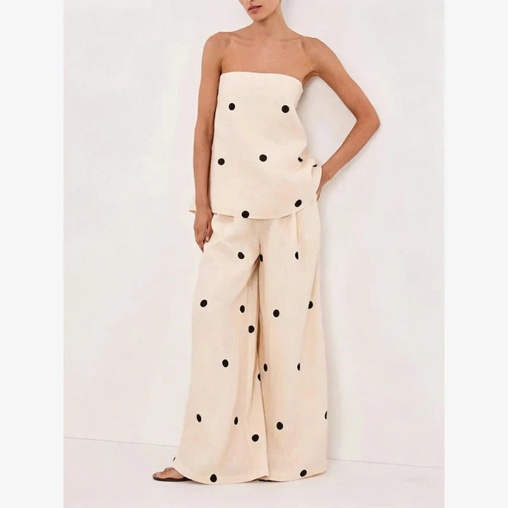 Ensemble Femme Élégant à Pois