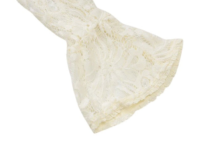 Robe en maille avec empiècements en tulle