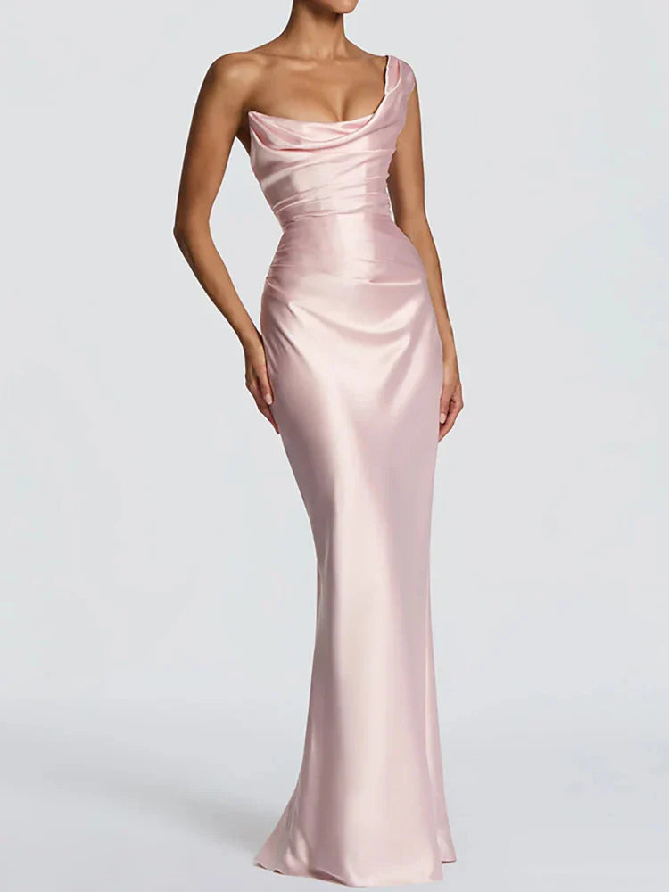 Robe Maxi Élégante Sans Manches Femme