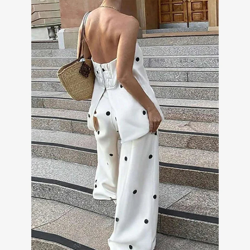 Ensemble Femme Élégant à Pois